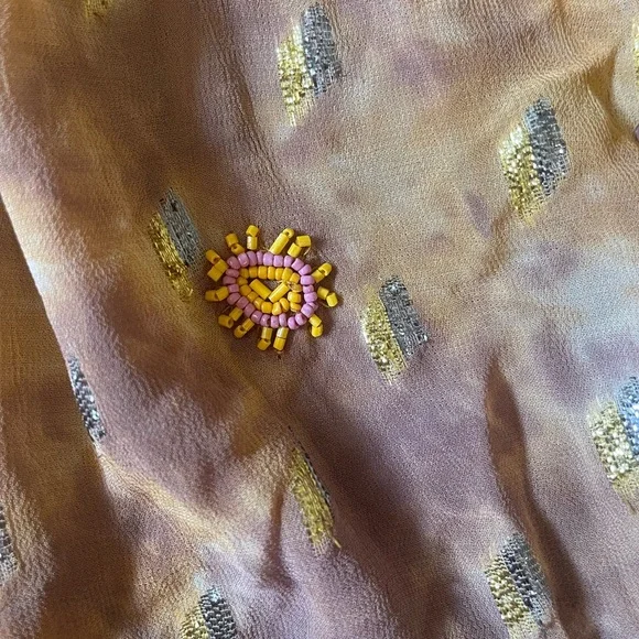 Ara Mauve and Gold Patterned Dress - Picture 2 of 10